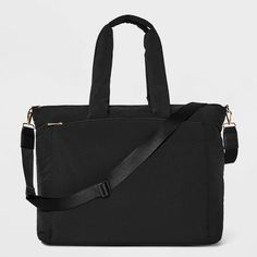 Soft Weekender Bag - A New Day™ Black Cheap Black Weekender Bag For Everyday, Cheap Black Rectangular Weekender Bag, Black Rectangular Weekender Bag For Daily Use, Black Canvas Weekender Bag For Daily Use, Black Rectangular Weekender Bag With Zipper Pocket, Target Clothes, Target Finds, Short Trip, Gift List