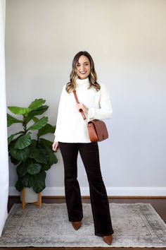 Flare Jeans Three Ways - Pumps & Push Ups Black Pants Winter Outfit Work, Bootcut Jeans For Work, Amazon Flare Pants, Simple Winter Work Outfits, Flared Pants Work Outfit, Colored Flare Pants Outfit, Best Petite Flare Jeans, Classy Jeans Outfit Winter, Fall Black Pants Outfit