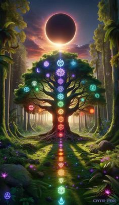 Spiritual Guides Art, Yggdrasil Wallpaper Iphone, Chakra Wallpaper Iphone, Spirituality Wallpaper, Cosmic Art Spiritual, Spiritual Realm, Tree Of Life Wallpaper, Tree Of Life Design, Image Zen