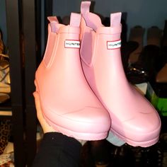 Brand New Never Worn, Hunter Short Rain Boots. Size In Pictures. 2 Pairs Available, Price Is For One Pair. Beautiful Pink Color That Is Sold Out. I Wear A Size 6.5/7 In Womens And They Fit Me. Great For Kids Or Women! Pink Rain Boots For Winter Outdoor Use, Pink Rain Boots For Winter Outdoor Activities, Pink Winter Rain Boots For Outdoor, Winter Outdoor Pink Rain Boots, Pink Non-slip Rain Boots With Round Toe, Cute Waterproof Boots With Round Toe, Trendy Pink Waterproof Rain Boots, Casual Pink Rain Boots For Outdoor, Casual Pink Rain Boots For Winter