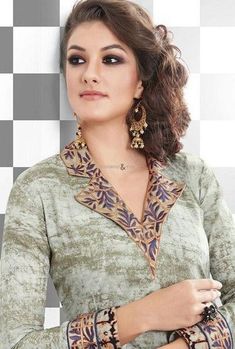 Neck Models For Dresses, Kurti Neckline Pattern, Collar Kurti Design, Neck Models, Collar Kurti