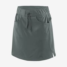 Patagonia Women's Tech Skort Patagonia Womens, Lower Back, Easy Wear, Skirt Length, Fair Trade, Patagonia, Shirt Jacket, Polyester Spandex, Dress Skirt