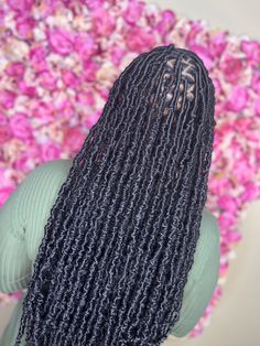 Long beautiful individual textured locs with loose curly ends Textured Locs Styles, Textured Soft Locs, Texture Locs, Textured Locs, Hair Braiding Salon, Blue Press On Nails, Nails Abstract, Black Kids Braids Hairstyles, Long Coffin Nails