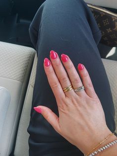 Fruit punch pink dip nails! Trendy almond shape🩷🩷 Fruit Punch Nails, Fuschia Nails Acrylic, Almond Dip Nails, Pink Dip Nails, Almond Dip, Cutesy Nails, Pink Dip, Pink Summer Nails, Punch Pink