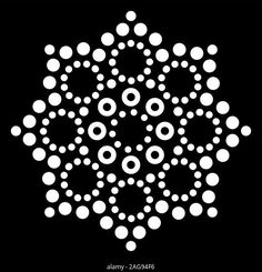 an abstract white pattern on black background