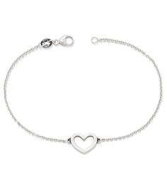 James Avery Petite Heart Link Bracelet #Dillards Dainty Open Heart Adjustable Bracelet, Classic Adjustable White Gold Heart Bracelet, Elegant Open Heart Bracelets, Hypoallergenic Dainty Heart Bracelet, Elegant Open Heart Bracelets For Everyday, Classic Silver Heart Bracelet, Classic Everyday Bracelets With Heart Charm, Elegant Everyday Sterling Silver Bracelet With Heart Charm, Elegant Sterling Silver Bracelet With Heart Charm For Everyday