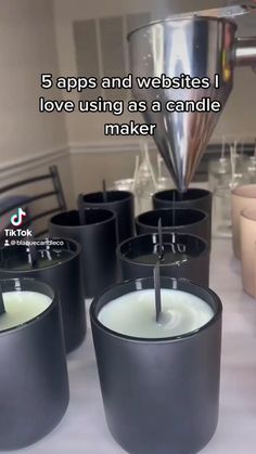 These are some of my favorites! Do you use any of these? What is your go to? #candletok Candle Making Tips, Essential Oil Candle Recipes, Candle Making Recipes, Handmade Candles Diy, Candle Labels Design, Diy Candles Homemade