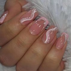 PRICES MAY VARY. 【10 Minutes Nails at Home】We ROFIBUT have unique french designs and highest quality nails. You can make yourself a nail art in a few minutes at home with our product. Come and get enjoy with ROFIBUT Nails. 【Soft & Flexible】Made with soft gel, our brown white french tip false nails are gentle on your nail beds and feel like real nails. They fit the nail bed perfectly with a seamless cuticle line. 【Package Included】24pcs glossy pink french tip false nails, jelly glue, a wooden sti Deluxe Nails, Bday Nails, Easy Nails, Summery Nails, Her Nails, White Nail, Short Acrylic Nails Designs, Nailed It