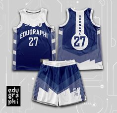 an image of a basketball uniform with the number 27 on it and shorts in front