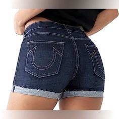 The Jennie Short Is Perfect For Chilling Out. Designed From A Stretch Cotton Blend, This Women's Short Features A Button And Zip Fly . Finished With 1/2 Inch Horseshoe Detailing Along The Back Pockets And A Cool Cut Off Hem. Style : True Religion, Jeans , Shorts , Vacation, Pool , Cruise, Shopping, Sunday , Date , Party, Summer, Travel , Beach Day, Curvy, High Waisted, Nordstrom. Mid-rise Jean Shorts With Buttons, Vintage Denim Shorts, Matching Sweatshirts, Party Summer, Acid Wash Denim, High Waisted Jean Shorts, Denim Cutoff Shorts, Raw Hem Jeans, Denim Cutoffs