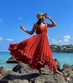 Orange Dress Long, Long Orange Dress, Orange Sun Dress, Orange Boho Dress, Orange Clothes, Orange Sundress, Orange Dress Summer, Summer Orange, Hippie Aesthetic