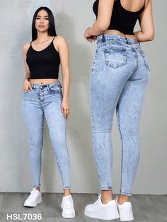 Nota Importante: Las tallas de nuestras prendas son ligeramente más pequeñas. Para un mejor ajuste, sugerimos seleccionar una talla superior a la que sueles pedir.  ¡Destaca tu estilo con nuestros Jeans!  Sabemos que te encanta lucir bien y sentirte cómoda, y por eso hemos diseñado estos jeans especialmente para ti. Son la combinación perfecta de moda y comodidad, hechos para realzar tu figura y darte un look moderno y juvenil que te hará sentir fabulosa.  Nuestros jeans están fabricados con mat Women Denim Jeans, Denim Women, Women Jeans, Clothes For Women, Color