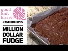 a pan filled with brownies sitting on top of a counter