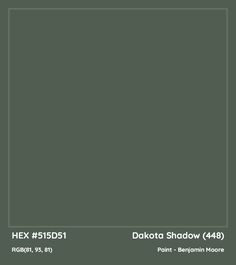 the dark gray background is shown with white text that reads hex 515d1 dakota shadow 469