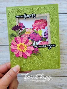 Stampin Up Flowering Zinnias, Stamping Techniques Card Tutorials, Whimsy Flowers, Eid Card Designs, Summer Cards, Su Cards, Butterfly Cards, Stamping Up Cards, Fun Fold Cards