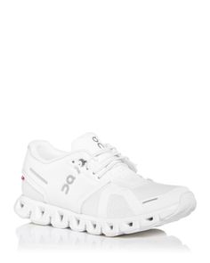 On Women's Cloud 5 Low Top Sneakers All White On Clouds, Womens On Clouds, On Clouds Women, White On Cloud Shoes, White On Clouds, On Clouds Shoes, Qc Shoes, Oc Shoes, Oncloud Sneakers