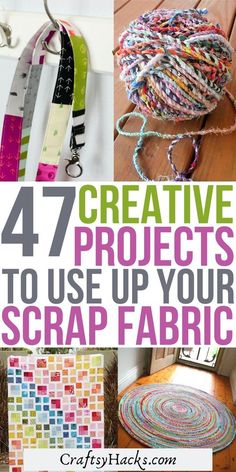 Sewing Projects With Scraps, Scrap Projects, Scraps Of Fabric, Recycled Textiles, Fabric Crafts Diy, Diy Fabric Crafts, Scrap Fabric Crafts, Scrap Fabric Projects, Fun Fabric