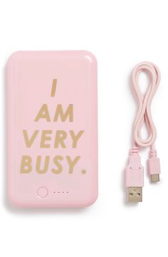 i am very busy phone case with usb cable