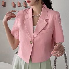 Upgrade your summer wardrobe with our Chic One Button Women Blazer Jacket. Designed for the stylish and fashion-forward woman, this jacket is the perfect mix of elegance and comfort. With its one button design and lightweight material, it's perfect for any summer occasion. Stay chic and cool all summer long. Designed by 4COLORDRESS