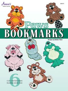 the front cover of paws bookmarks