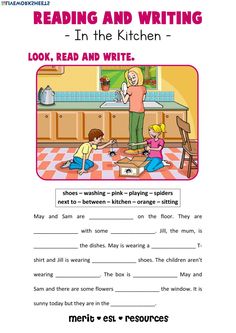 Reading And Writing Worksheets, Negative Sentences, Reading Comprehension For Kids, Present Continuous, Grammar For Kids, English Activities For Kids