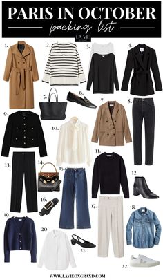 Basic And Classic Outfits, Fashion For 25 Year Olds, Europe Autumn Capsule Wardrobe, Fall Outfits For Paris 2023, London Fits Fall, Autumn Outfit In Europe, France October Outfits, Fall Europe Trip Packing, Paris Outfits For Fall