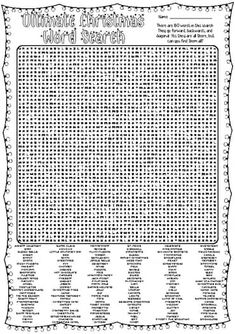 the ultimate christmas word search printable worksheet