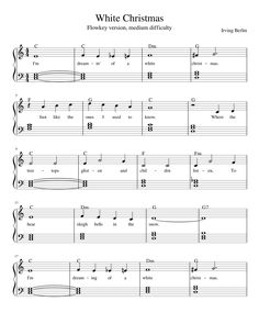 white christmas sheet music for choir