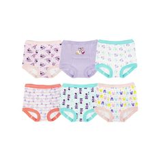 MINNIE Toddler Girls' Training Pants, 6 - Pack, Sizes 2T-3T Keep your little one comfy & cute, inside out with this pack of 6 Training Pants perfect for your little one. With their cotton build and elastic waistband, they'll keep your kiddo feeling super comfy and active as he takes on the day. They are sure to love having Their favorite character around all day long. Color: Multicolor.  Gender: female. Cute Purple Cotton Bottoms, Cute Pants With Elastic Waistband For Playtime, Fun Pink Bottoms For Playtime, Cute Bottoms With Elastic Waistband For Playtime, Cute Elastic Bottoms For Playwear, Purple Cotton Bottoms For Playtime, Cute Multicolor Bottoms With Elastic Waistband, Cute Multicolor Cotton Bottoms, Playful Purple Bottoms For Playtime