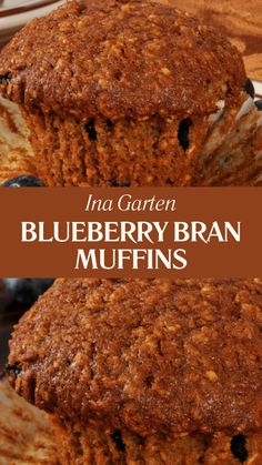 Ina Garten Blueberry Bran Muffins Ina Garden Blueberry Bran Muffins, Banana Bran Muffins Greek Yogurt, Bran Muffins With All Bran Cereal And Applesauce, Bran Muffins With Wheat Bran, Moist Bran Muffins Recipes, Bran Muffins With All Bran Cereal, All Bran Muffins Recipe, Bran Recipe, Blueberry Greek Yogurt Muffins