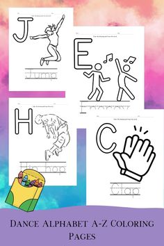 the alphabet worksheet for children to learn how to write and draw letters with their hands