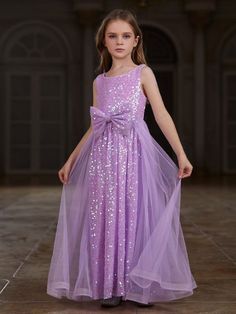 Product Code: ALD0018N Embellishment: Sequin,Mesh Fabric: 95% Polyester ,5%Polyester Back Style: Zipper Up Fully Lined: Yes Available Color: Violet Stretch: Moderate Frozen Birthday Dress, Princess Fancy Dress, Frocks For Kids, Blouse Designs High Neck, Wedding Dresses For Kids, Wedding Dress Sequin, Baby Frock, Real Friendship, Sequin Formal Dress