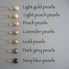 CB150: Swarovski Pearls set is available with light gold, light peach, peach, lavender, gold, dark grey and navy blue pearls. Please select the pearl color before checkout. Necklace is available in 16 inches (40.5cm), 18 inches (45.5cm) and 20 inches (51cm) long and it has 2 inches (5cm) long extension. Please select the size that you need for necklace. Earrings are about 1 1/8 inch (2.9cm) long. Materials and sizes: Swarovski pearls are made in Austria. Pearl size: 10mm Pearl color: light gold, Elegant Blush Necklace For Gift, Peach Lavender, Swarovski Pearl Necklace, Blue Pearls, Bridal Jewels, Pearls Necklace, Pearl Cream, Gold Light, Light Peach