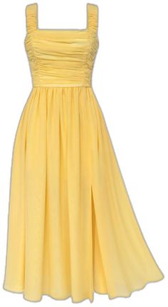 Elegant Yellow Dress For Debutante Ball, Yellow Sleeveless Chiffon Dress For Wedding, Ruched Chiffon Wedding Dress, Wedding Chiffon Dress With Ruched Fitted Bodice, Flowy Chiffon Dress With Ruched Bodice For Weddings, Chiffon Wedding Dress With Sweetheart Neckline And Ruched Bodice, Wedding Chiffon Dress With Sweetheart Neckline And Ruched Bodice, Wedding Chiffon Dress With Ruched Bodice And Sweetheart Neckline, Chiffon Dress With Pleated Bodice And Sweetheart Neckline