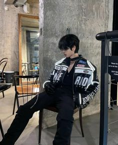 Male Club Outfits, Male Outfits Aesthetic, Aesthetic Male Outfits, Korean Street Fashion Men, Masc Outfits, Biker Aesthetic, Biker Outfit, Outfits Hombre