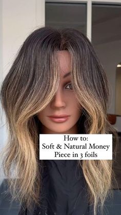 Natural Money Piece, Chunky Money Piece Hair, Hair Formulas, Money Piece, Hair Techniques, Diy Money, Sassy Hair, Vision Boards, Soft Natural