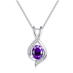 PRICES MAY VARY. MATERIAL: This stunning birthstone necklace with 1 sparkle created ruby, 4 prong set in precious Rhodium plated solid 925 Sterling Silver, hypoallergenic, lead free and nickel free, plating thickness is 20 times than normal, ensure birthstone charms necklace shiny forever. Beautiful cubic zirconia on both sides complement the center birthstone. MEASUREMENT: This elegant design birthstone pendant necklace with a 11.3*23.5mm charm, feature 1 6*9mm oval cut birthstone, 4 1mm and 7 January Birthstone Necklace, Womens Gifts, Birthstone Charm Necklace, January Birthstone Jewelry, Garnet Birthstone, Necklace Birthstone, Charms Necklace, Anniversary Jewelry, Birthstone Pendant