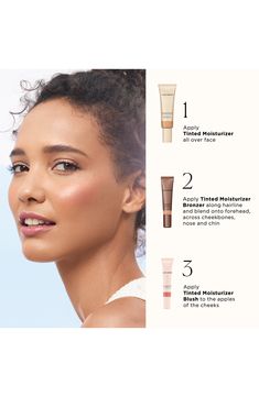 What it is: A next generation of the brand's beloved tinted-moisturizer family.Who it's for: Ideal for normal skin types.What it does: It is the first cream bronzer with all the benefits of a tinted moisturizer for the perfect sun-kissed glow and 12 hours of hydration. It is infused with six individually tailored bronzer pearl blends that bring natural warmth to every skin level and 12-hour hydration, so skin is healthy, even and smooth.Research results:In an independent consumer study on 31 par Laura Mercier Makeup, Laura Mercier Tinted Moisturizer, Cream Bronzer, Flawless Face, Summer Glow, Foundation Brush, Normal Skin, Laura Mercier, Tinted Moisturizer