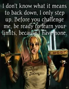 I have no limits Astrology Moon, Harley Quinn Quotes, Harley Quinn Art, Dc Memes, Joker Quotes, Joker And Harley Quinn, Badass Quotes, Queen Quotes, Harley Quinn