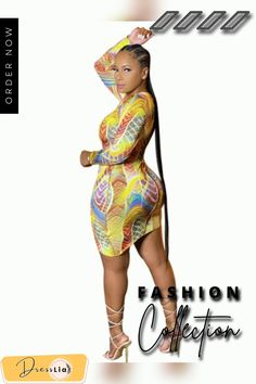 Abstract Print Bodycon Dress Multicolor Casual Bodycon Dress For Party, Casual Multicolor Bodycon Dress For Party, Casual Multicolor Bodycon Party Dress, Multicolor Bodycon Dress For Fall Party, Multicolor Bodycon Dress For Club In Spring, Yellow Long Sleeve Bodycon Dress For Night Out, Multicolor Long Sleeve Club Bodycon Dress, Multicolor Long Sleeve Club Dress, Multicolor Mini Length Bodycon Dress For Fall