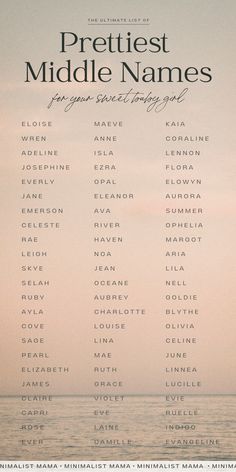 a poster with the names of some people in front of water and sky at sunset