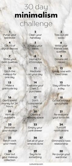 The 30 Day Minimalism Challenge Minimalist Challenge, Gibbs Rules, Minimalism Challenge, Minimalist Lifestyle, Minimalist Living, Less Is More, Simple Living, The Words