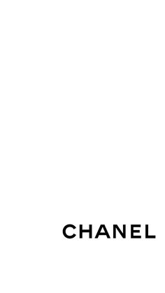 the word chanel written in black on a white background