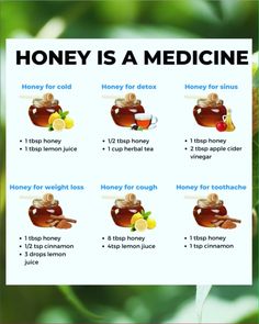 honey is a medicine info poster