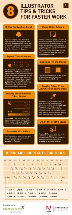 8 Illustrator Tips and Tricks to Boost Your Productivity Illustrator Infographic, Infographic Typography, Illustrator Tips, Illustration Design Graphique, Inkscape Tutorials, Adobe Tutorials, Illustration Tutorial, Adobe Illustrator Graphic Design, Trending Colors