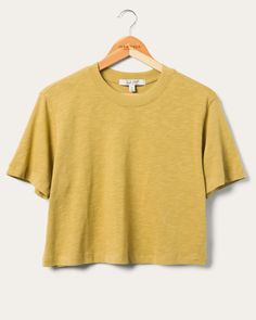 Women's Crop Mock Neck Tee | Junk Food Clothing | Junk Food Clothing Solid Color Relaxed Fit Top With Soft Texture, Solid Color Top With Relaxed Fit And Soft Texture, Solid Color Top With Soft Texture And Relaxed Fit, Relaxed Cotton Top With Soft Texture, Relaxed Soft Texture Top For Spring, Relaxed Fit Tops With Soft Texture, Casual Soft Texture Top For Spring, Casual Summer Tops With Soft Texture, Casual Spring Top With Soft Texture