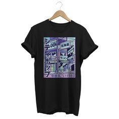 "Japanese aesthetic vaporwave design with Pastel Cityscape. Japanese Street Fashion for teens, teen girls, boys, men & women who love synthwave & retrowave pastel clothing. Streetwear fashion outfit for 80's and 90's Japan urban apparel fans. Do you prefer a different color print or color t-shirt? No problem, send me a message with your request so i can confirm and print it as YOU like. Do you want one of the prints on hoodies, kids sizes or a specific garment? just contact me and i will Pop Culture Graphic Shirt For Streetwear, Harajuku Style Short Sleeve T-shirt With Graphic Design, Harajuku Crew Neck Shirt With Graphic Design, Harajuku Graphic Design Shirt For Streetwear, Anime Print Shirt For Streetwear: Band Merch Style, Harajuku Style Graphic Shirt For Streetwear, Urban Purple T-shirt With Graphic Print, Pop Culture Anime Print T-shirt For Streetwear, Anime Print T-shirt For Streetwear