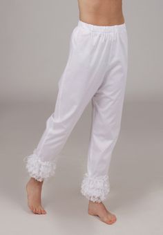 All cotton pantaloons are long and trimmed in three rows of flounced lace, finished with a satin ribbon. Elastic waist for comfort. Machine or hand wash on gentle cycle in cold water; Tumble dry on low setting or hang to dry. Proudly made in the US by Recollections. Please choose white, ivory, or black trim when ordering. Boho Overalls, Victorian Gown, Cotton Slip, Taffeta Dress, Womens Pants, Your Outfit, Hawks, Black Trim, Victorian Fashion