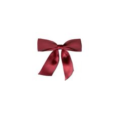 a red bow on a white background