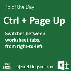 a green background with the words ctrl and page up